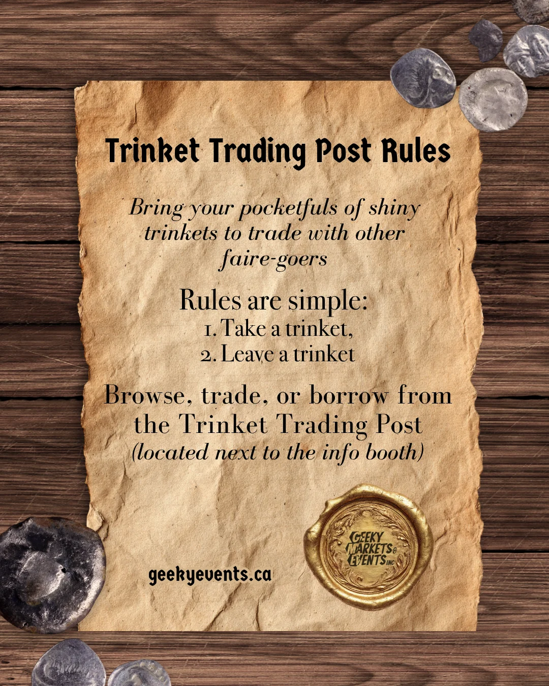 Trinket Trading Post Rules