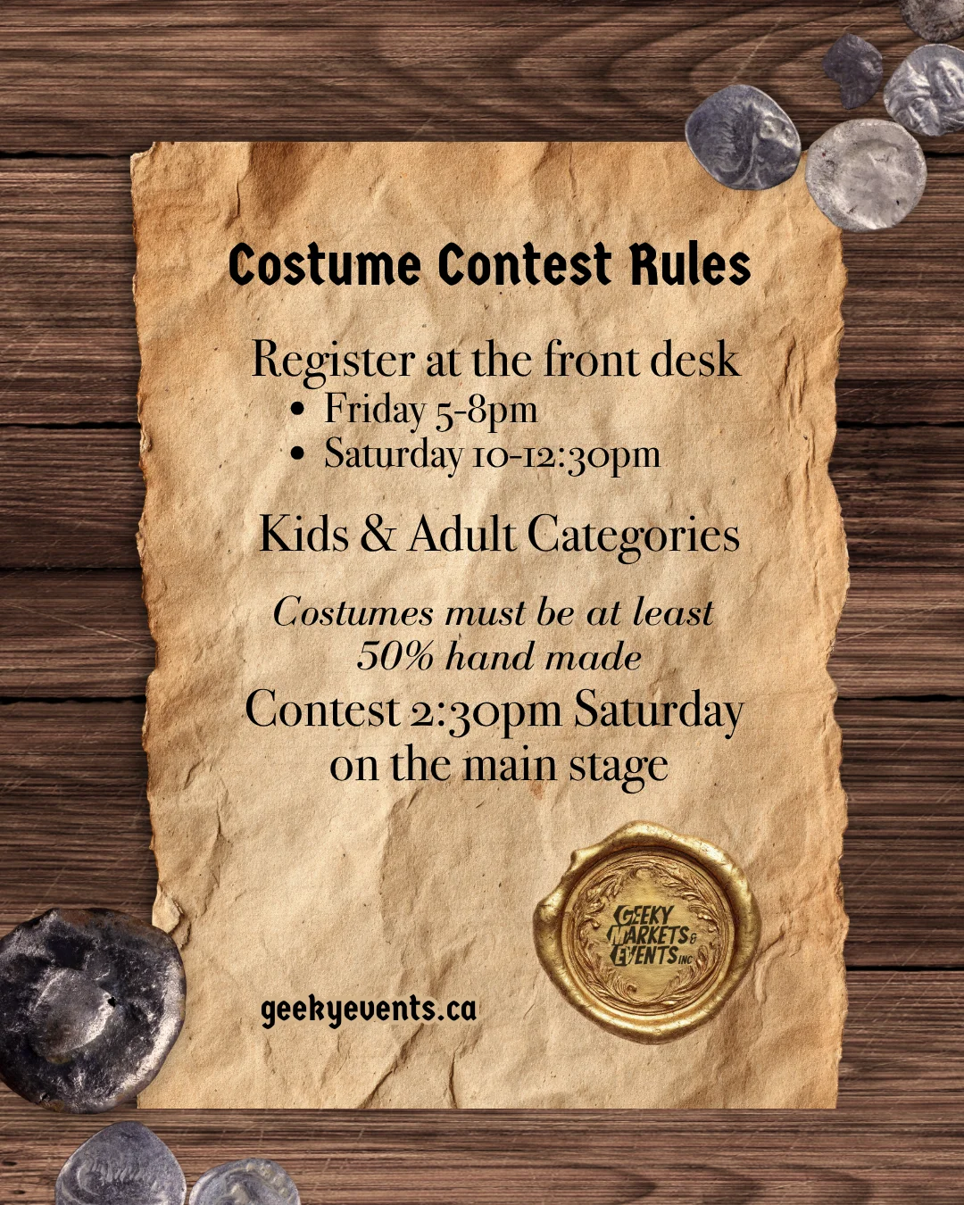 Costume Contest Rules